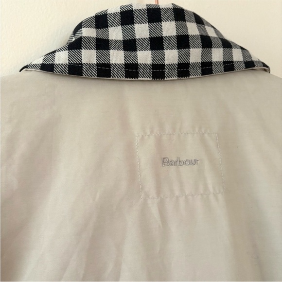 Barbour by Alexa Chung Glenda gingham long trench coat - Picture 11 of 14